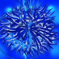 Surreal Rose Ornament