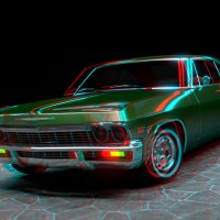 Chevrolet Impala 1965 -anaglyph